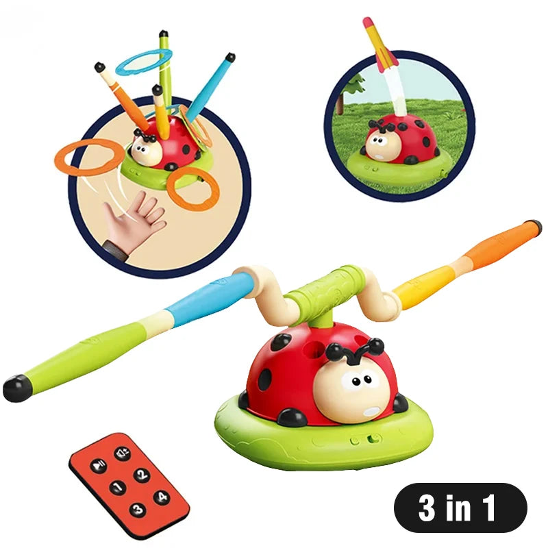 3-in-1 Kid Jump Rope Machine Adjustable Joint Game Exercise Equipment Kinesthetic Training Toy for Indoor/Outdoor Sports