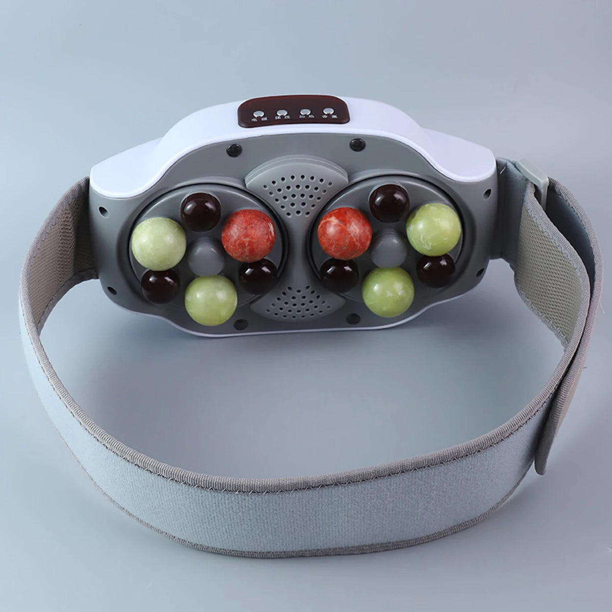 Waist massager, electric abdominal massager, tummy massager, hot compress and tummy massage device, rechargeable and portable