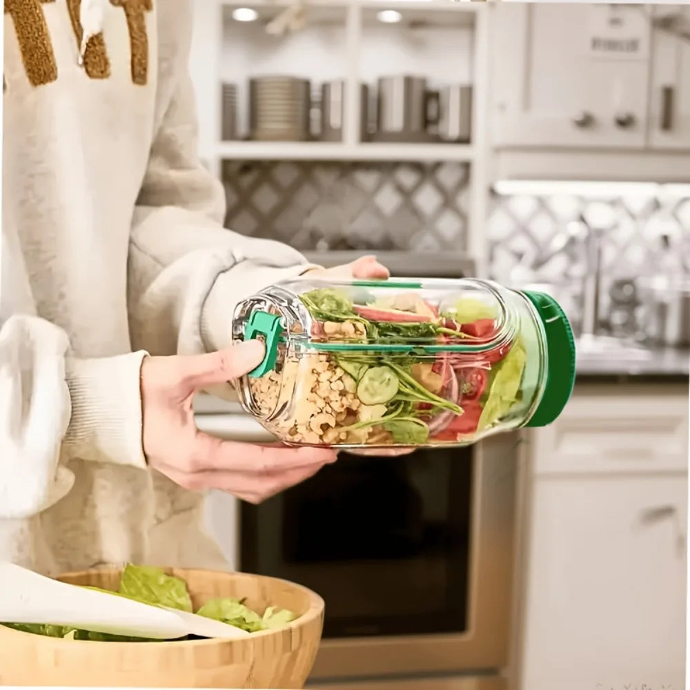 Leakproof Breakfast Fruit Storage Box Reusable Plastic Container