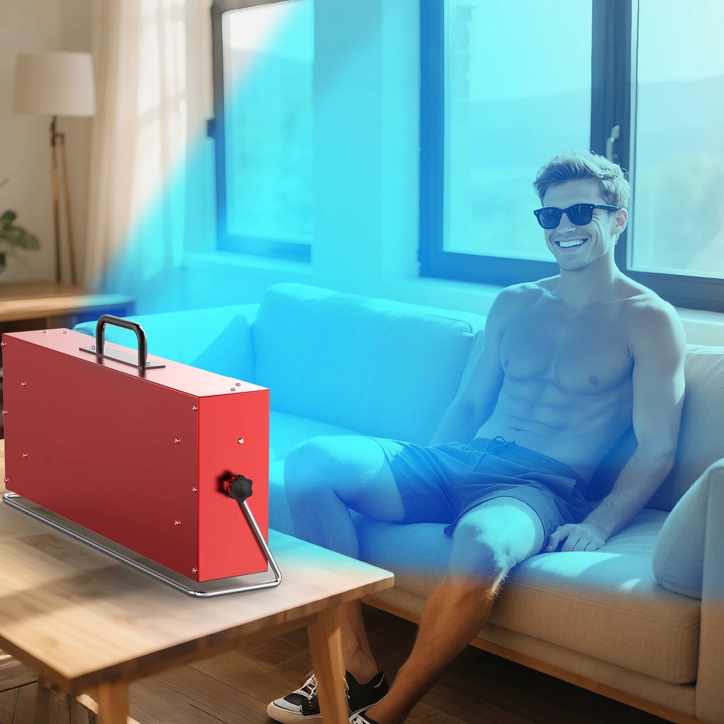UVB/UVA Light Tanning Lamp Sun Indoor Adjustable Ultraviolet Tanning lamp for Bronzer Natural Body FaceBeauty Tanning Skin Care