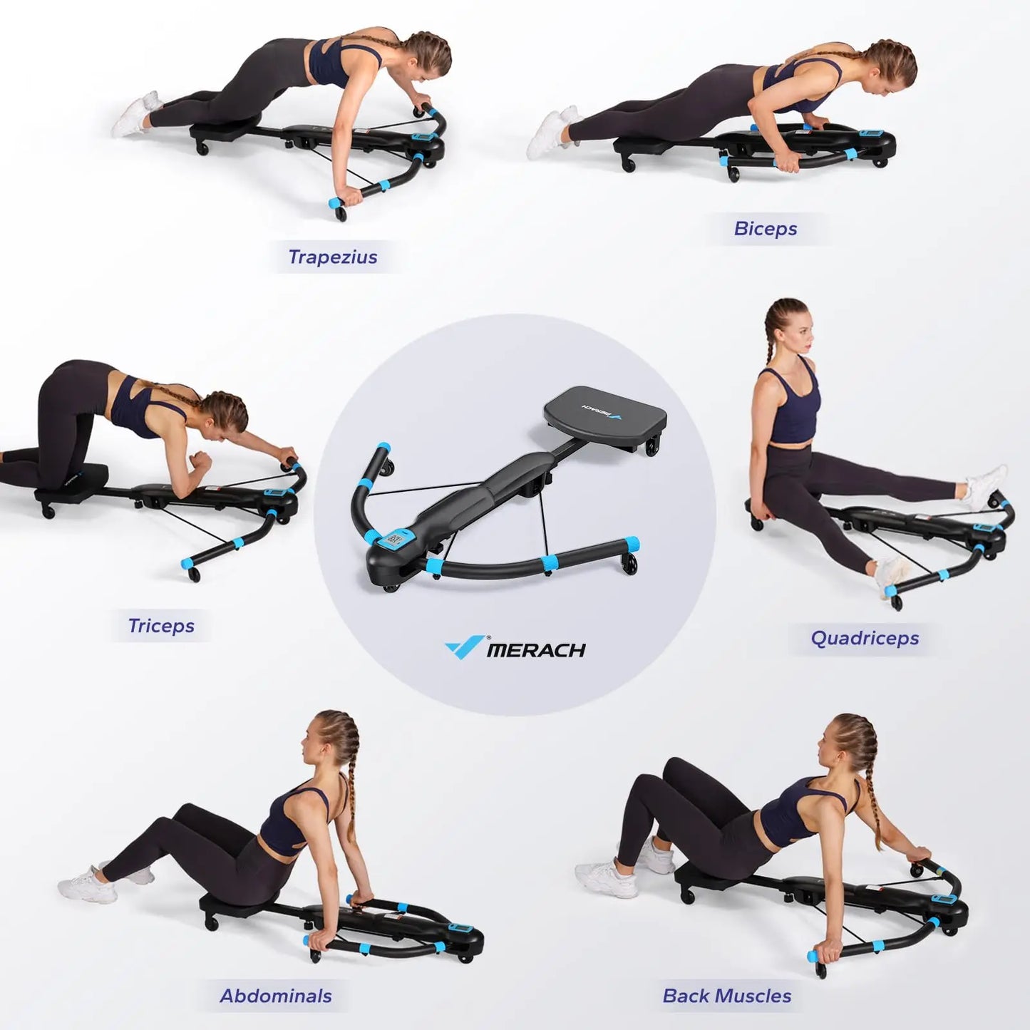 Merach Core Trainers Ab Machines Home Gym Multifunctional Fitness Equipment