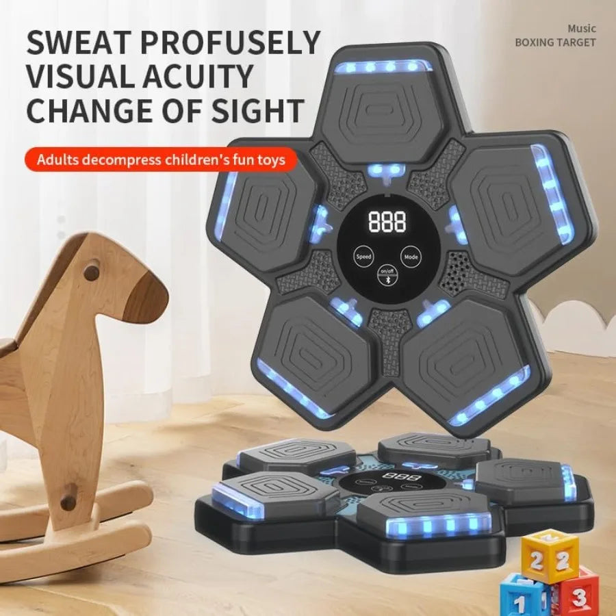 SHXI Wall Mounted Bluetooth Music Boxing Machine With LED