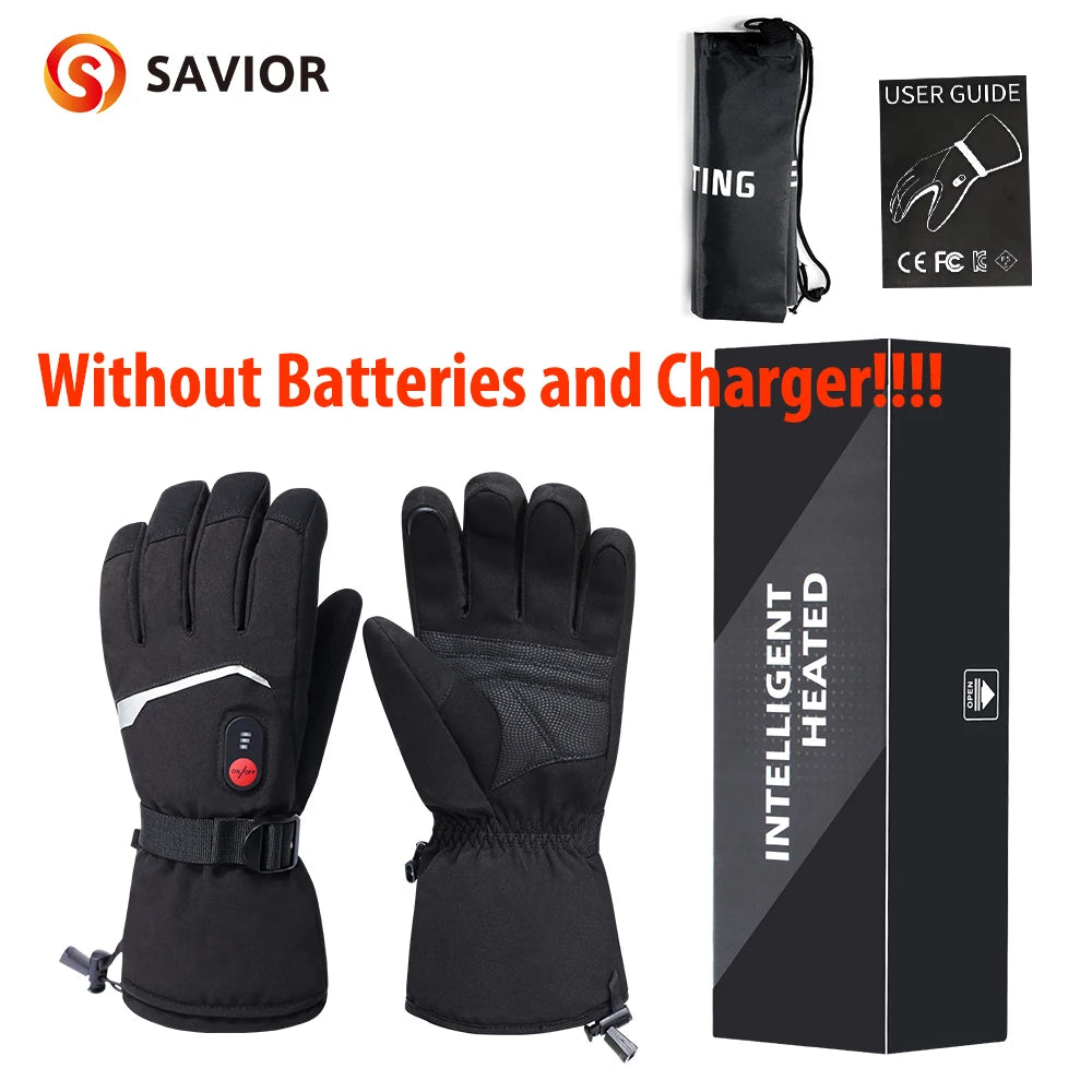 Snow Deer Winter Heated Gloves Unisex Waterproof Touchscreen Rechargeable