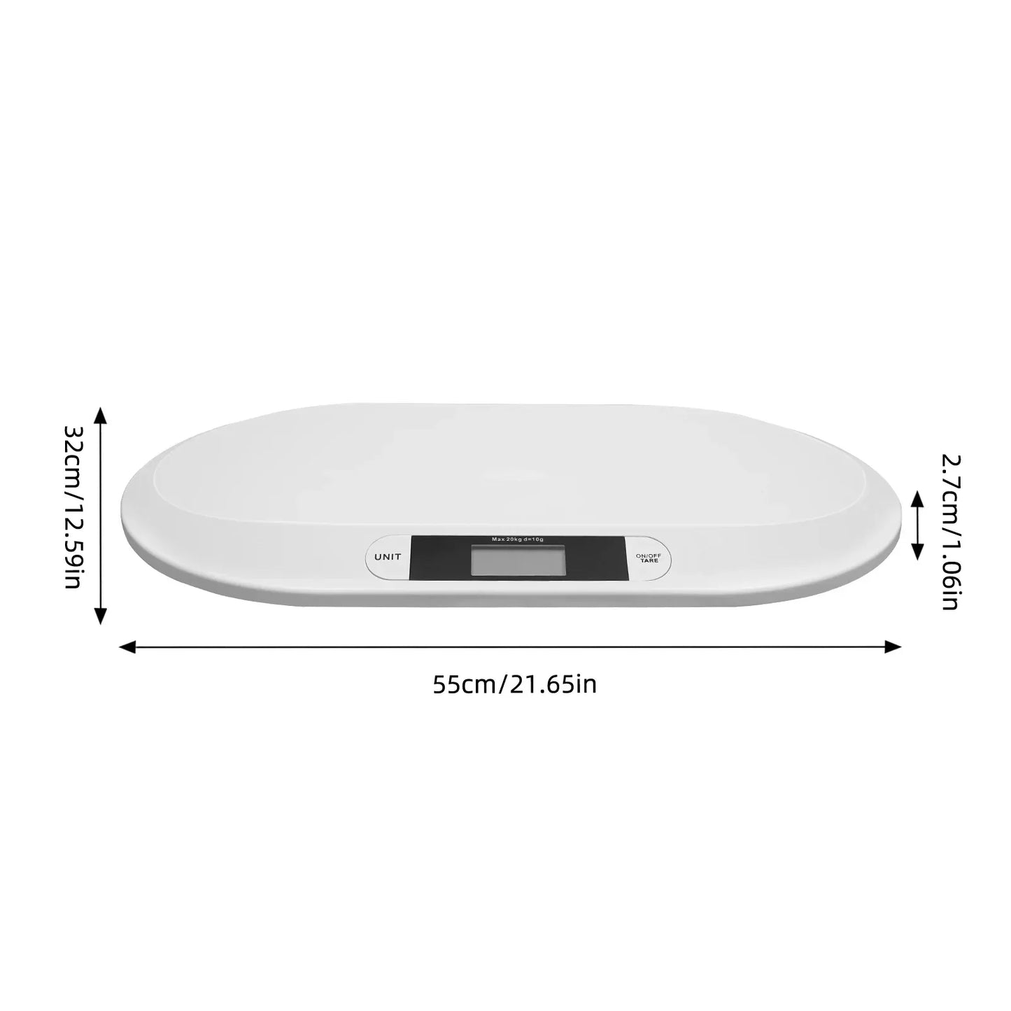 Infant Weighing Scale for Toddlers, Digital Baby Scale, Multifunctional Newborn Baby Scale, Pet Scale for Cats and Dogs