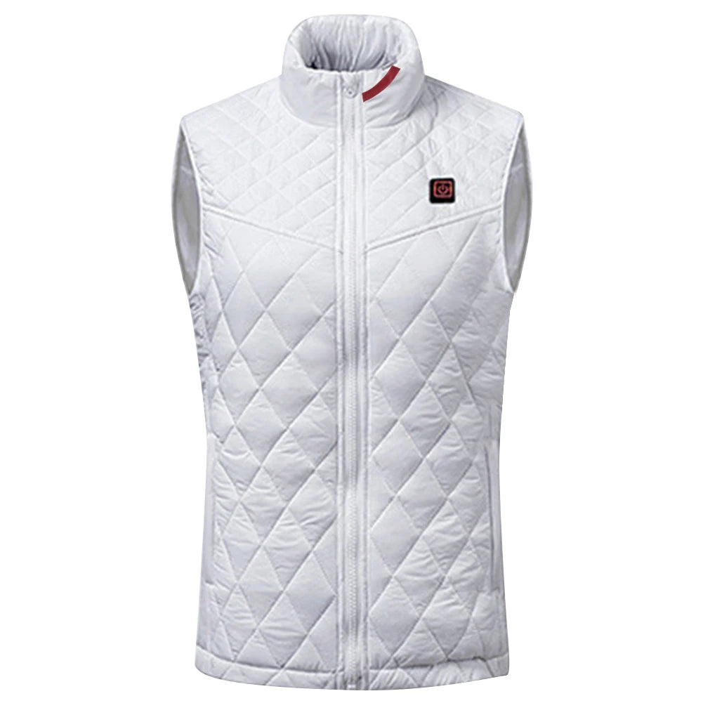 Women Heating Thermal Vest Rechargable Charging Heating Vest 3 Heating Levels 9 Zone Heating Autumn Winter Outdoor Wear