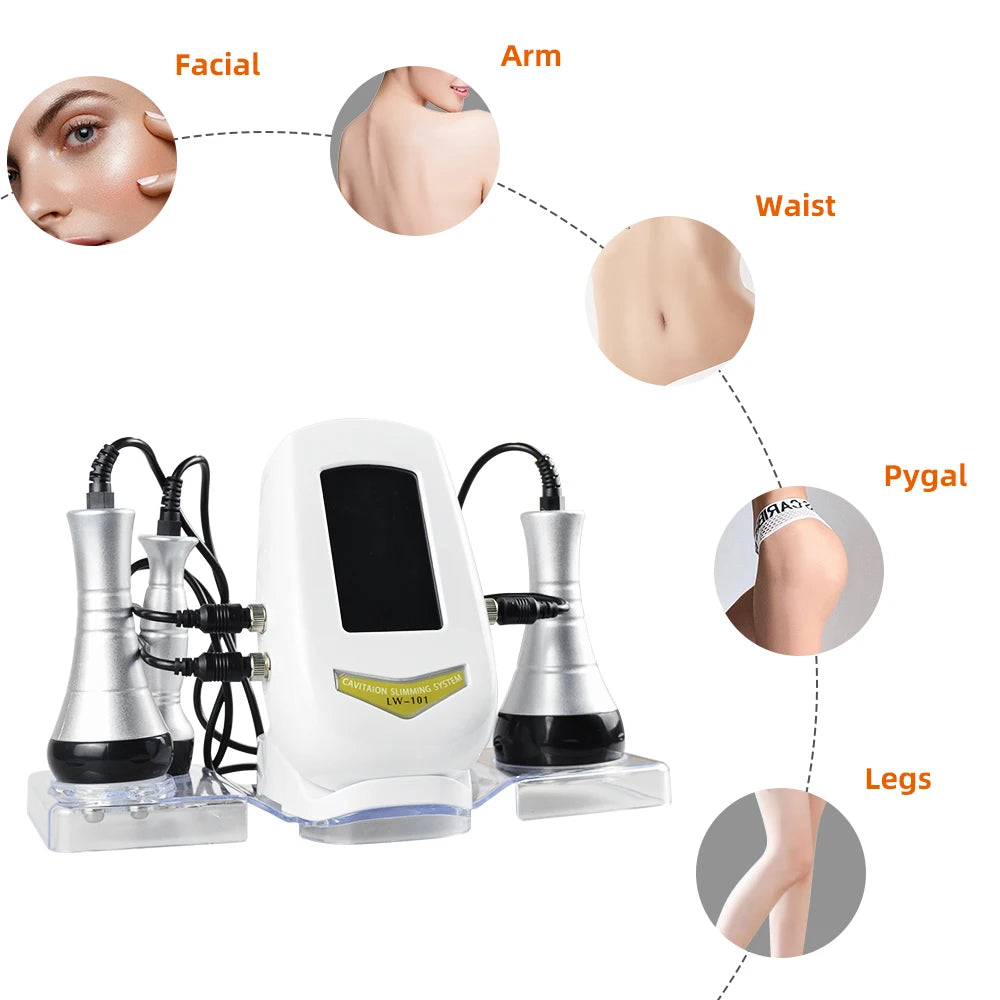 MISSHEAR 3in1 Slimming Massage Cavitation Machine For Facial Body