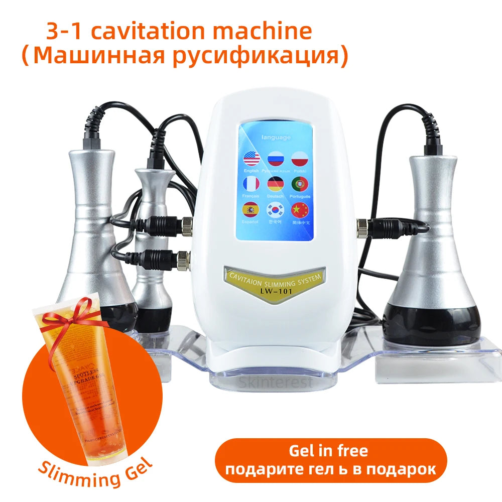 MISSHEAR 3in1 Slimming Massage Cavitation Machine For Facial Body