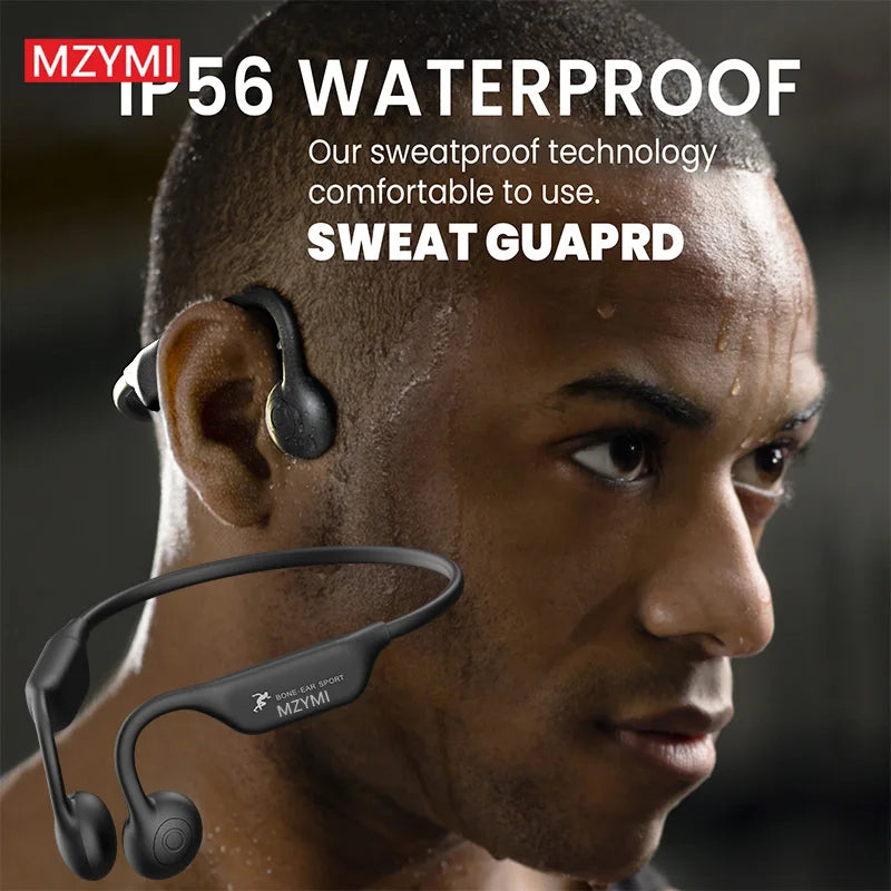 INMAS A18 TWS Earphones Bone Conduction Neckband with Mic
