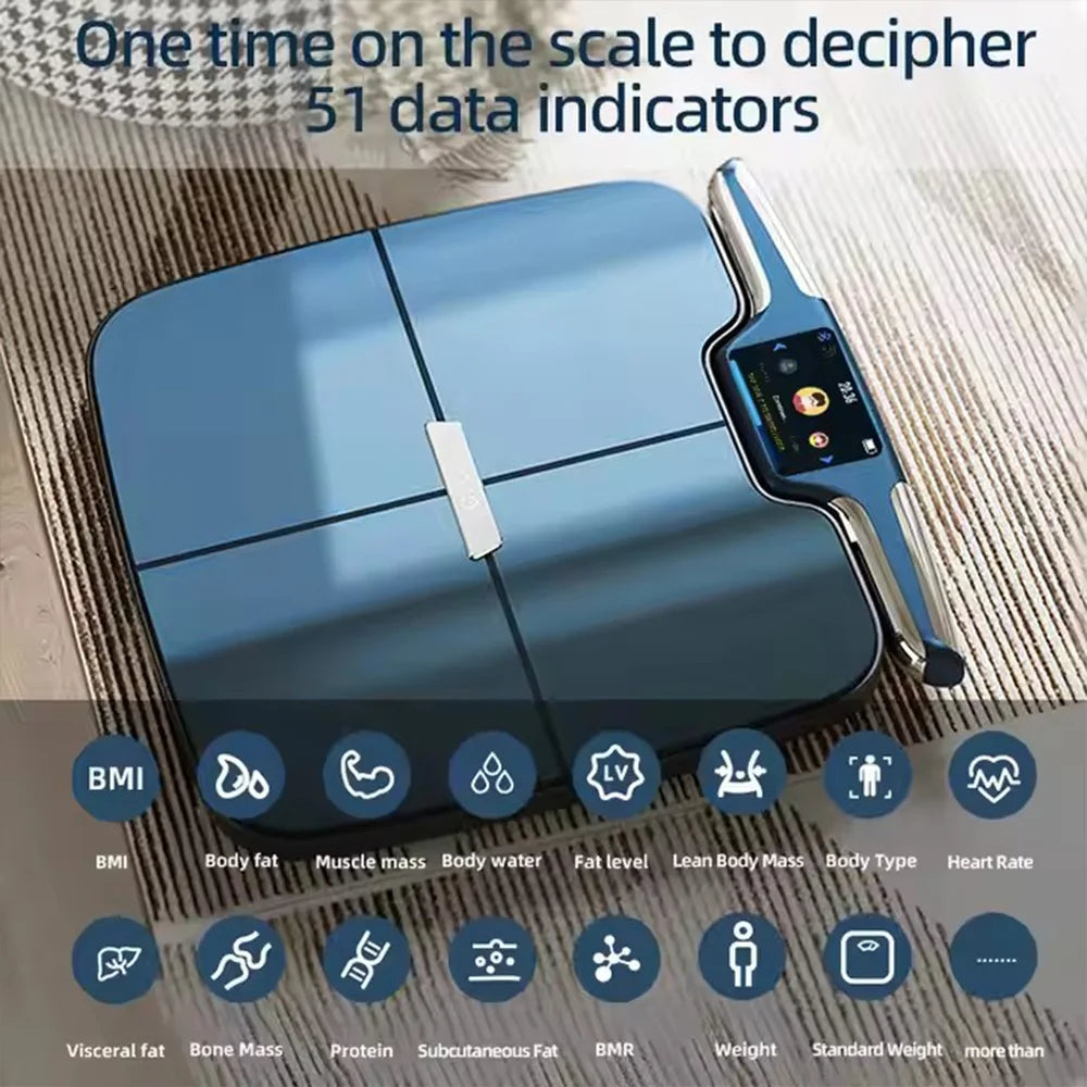 Smart Scale With 8 Electrodes For Weight Fat And BMI