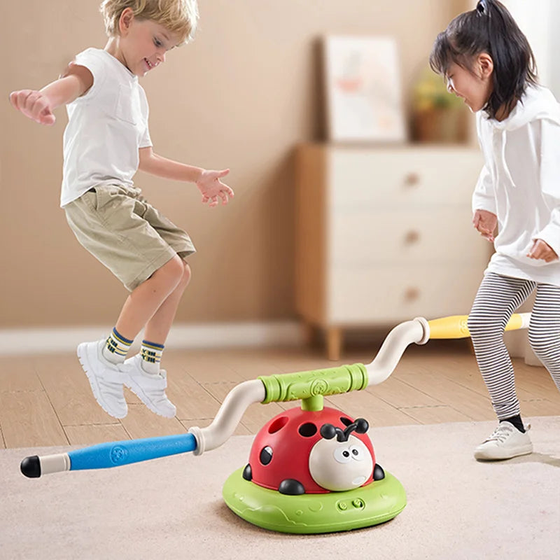 3-in-1 Kid Jump Rope Machine Adjustable Joint Game Exercise Equipment Kinesthetic Training Toy for Indoor/Outdoor Sports