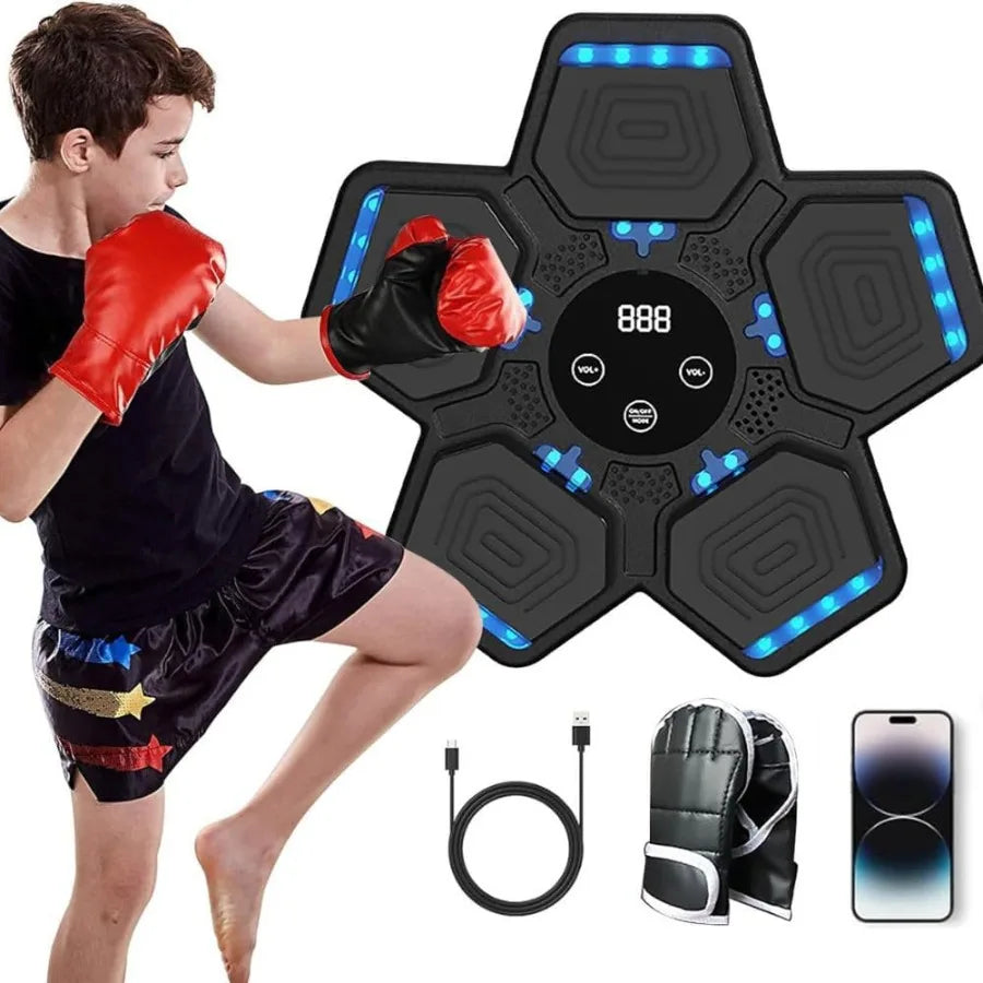 SHXI Wall Mounted Bluetooth Music Boxing Machine With LED