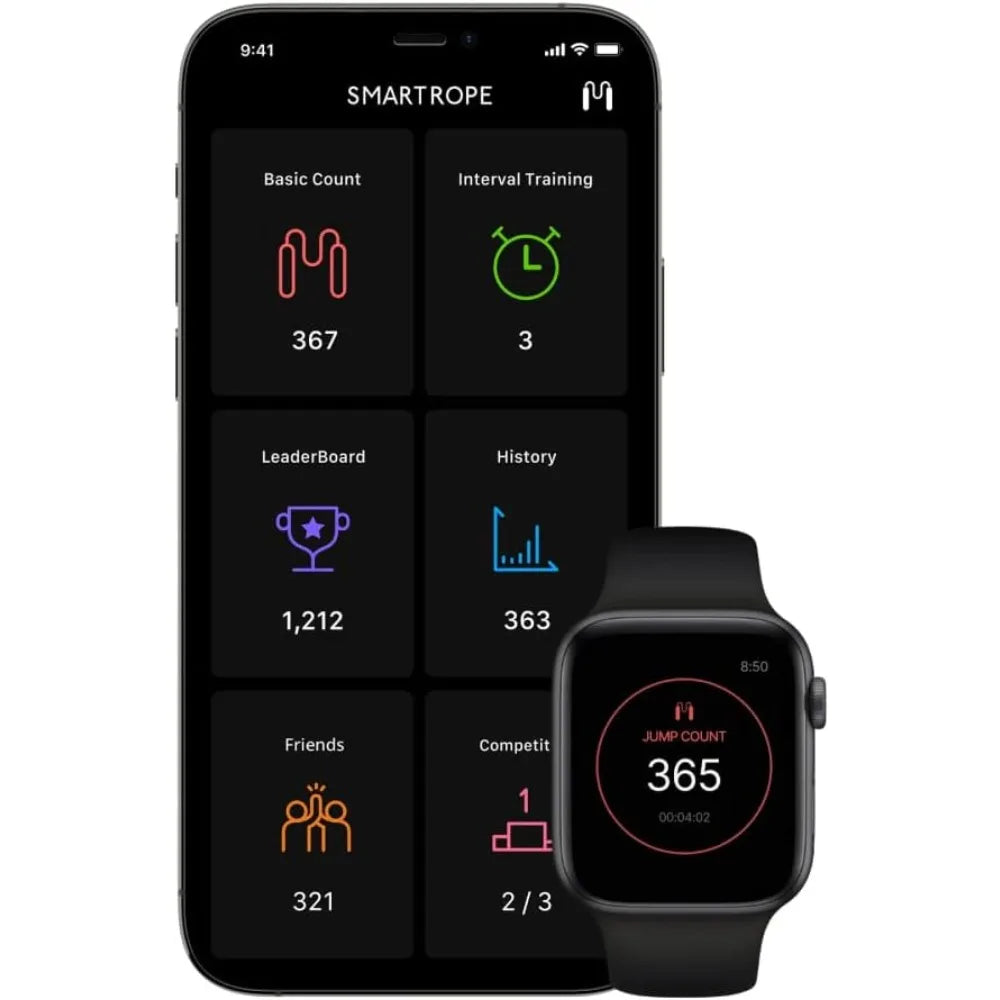 [Tangram Factory] Smart Rope - LED embedded Jump Rope - See your fitness data in MID-AIR