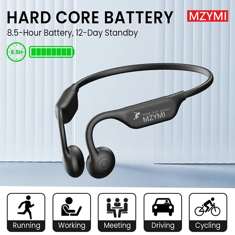 INMAS A18 TWS Earphones Bone Conduction Neckband with Mic