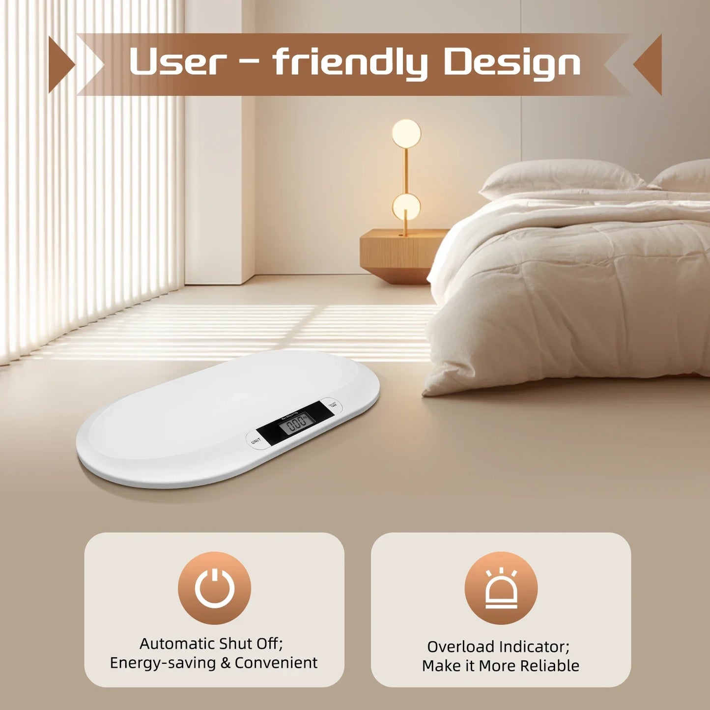 Infant Weighing Scale for Toddlers, Digital Baby Scale, Multifunctional Newborn Baby Scale, Pet Scale for Cats and Dogs