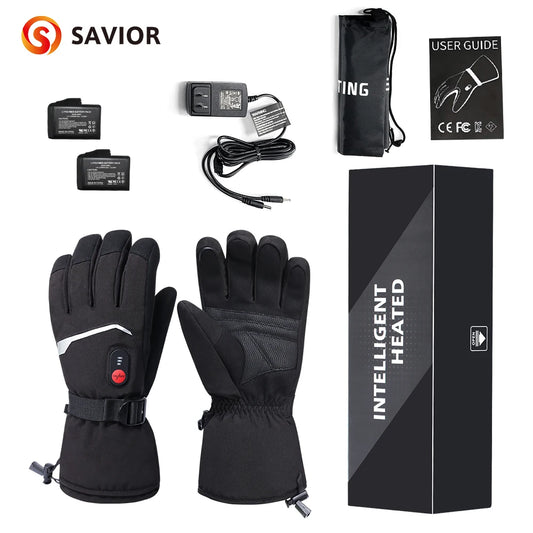 Snow Deer Winter Heated Gloves Unisex Waterproof Touchscreen Rechargeable