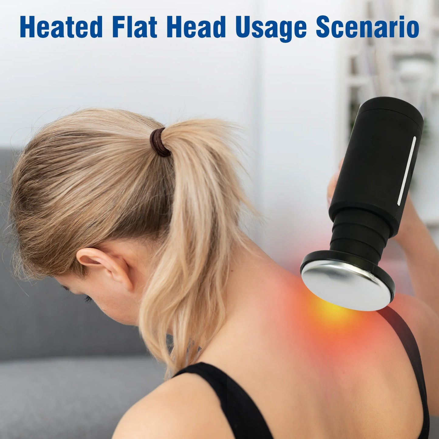 Hot Cold Therapy Massage Gun Professional Level Muscle Relaxation Body Exercise Deep 6 Heads 6 Speeds For Body Back Neck Leg