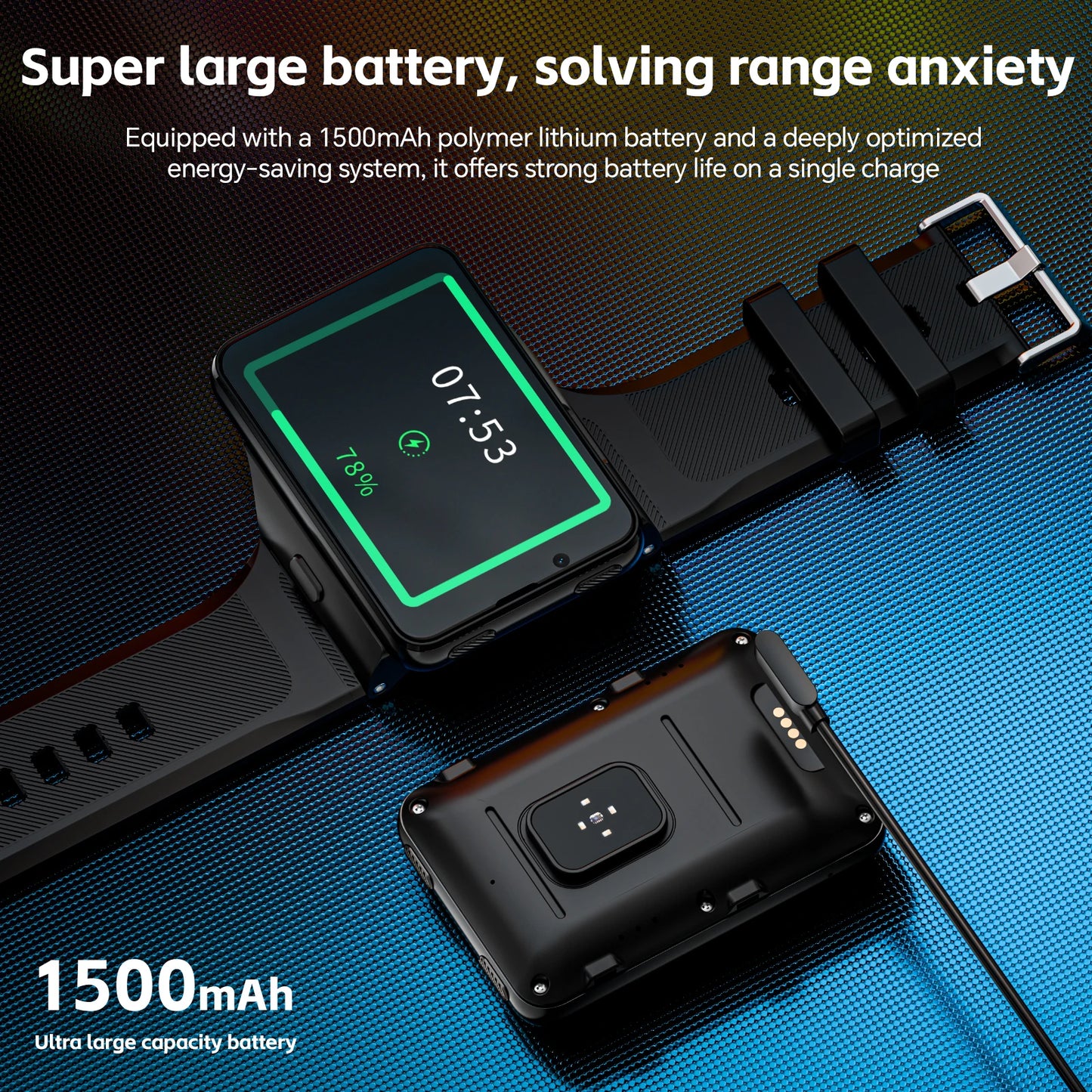 LOKMAT Android 4G Smartwatch With Detachable Strap And Dual Camera