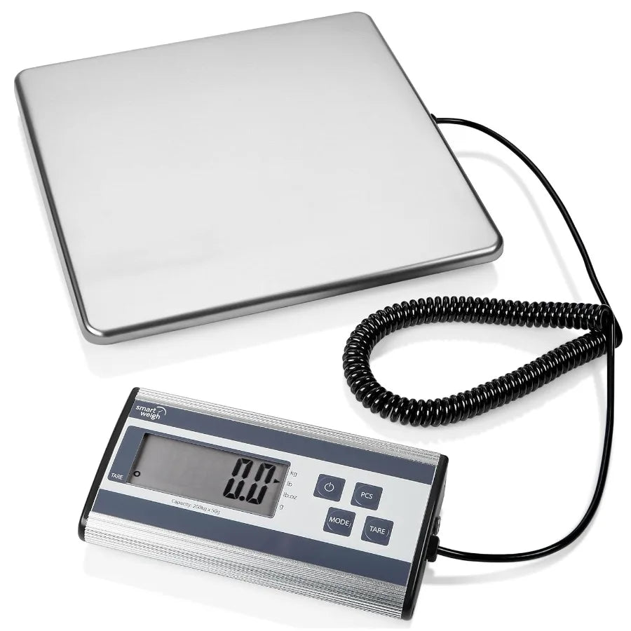 Smart Weigh 440lbs x 6 oz. Digital Heavy Duty Shipping and Postal Scale with Durable Stainless Steel Large Platform for Efficie
