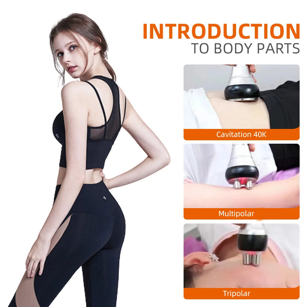 MISSHEAR 3in1 Slimming Massage Cavitation Machine For Facial Body