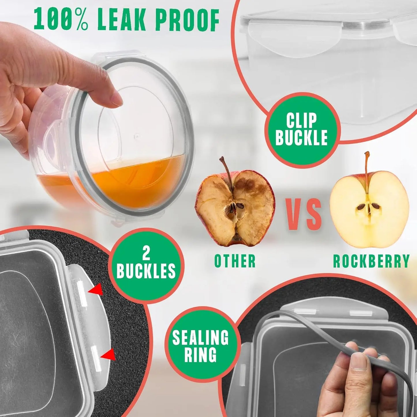 50 Pcs Large Food Storage Containers with Lids Airtight 85 OZ to Small Stackable Kitchen Set BPA Free Leak Proof Microwave Safe