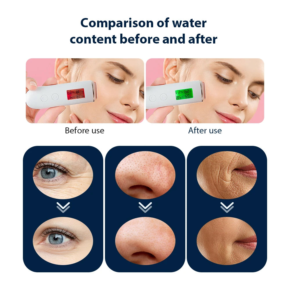 Portable Handheld Rechargeable CO2 Oxygen Bubble Device Exfoliate Oxygen Facial Machine Wrinkle Removal Portable Beauty Device