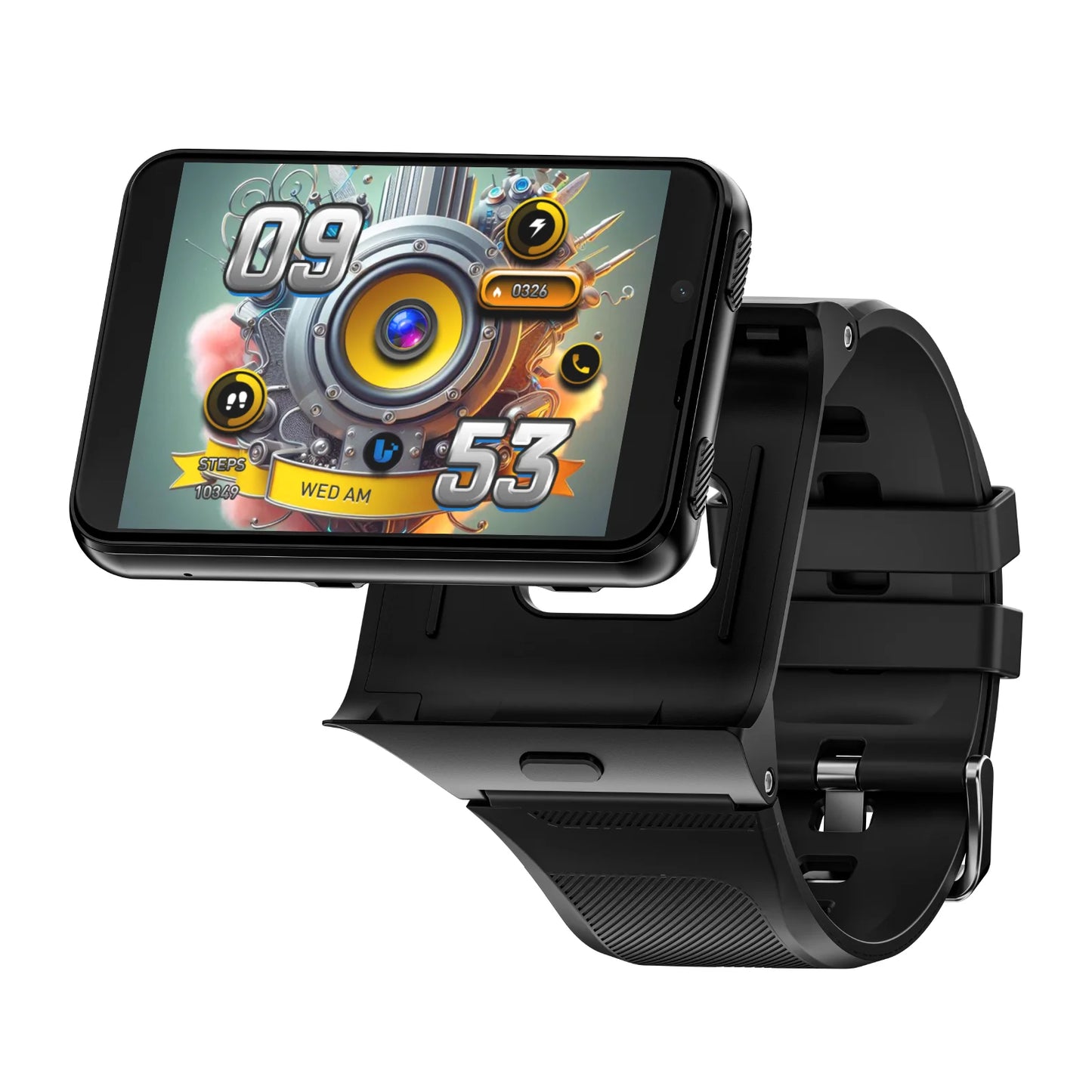 LOKMAT Android 4G Smartwatch With Detachable Strap And Dual Camera